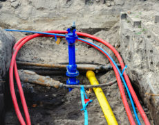 Komunikāciju izbūve Siltumtrases, gāzes un ūdens apgādes pieslēgumu izbūve